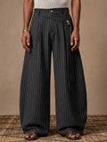 AZAZZ Men's Casual Barrel-Leg Pants